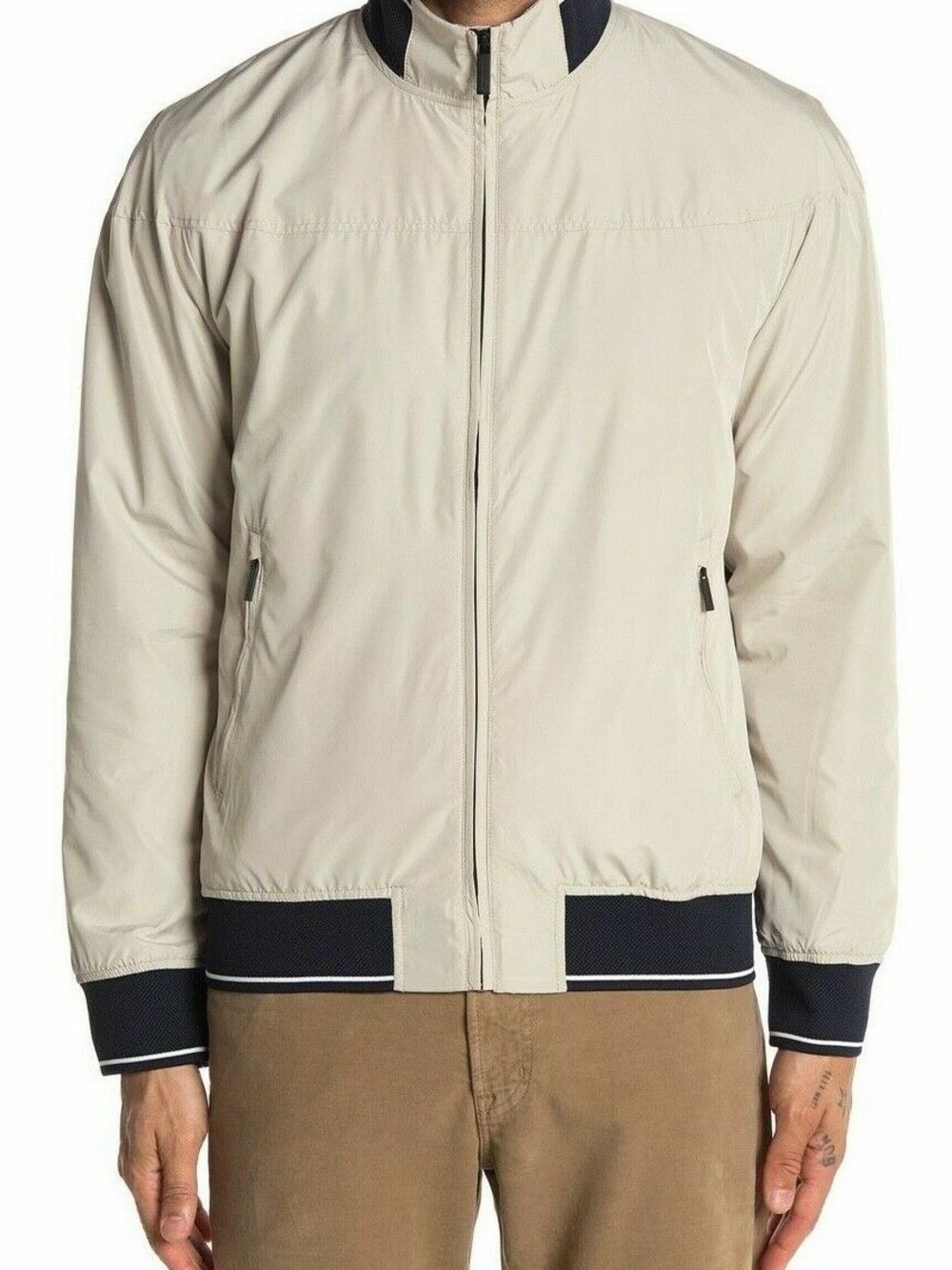 Perry Ellis Sandstone rain Jacket MEDIUM